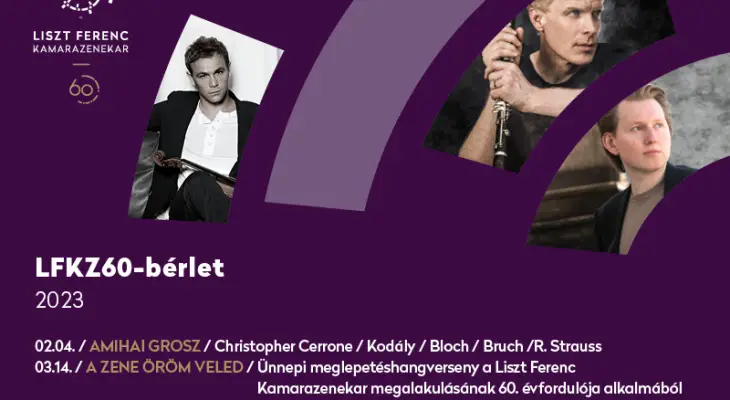 Megvásárolható a jövőre 60 éves zenekarunk ünnepi bérlete 